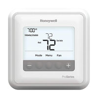 Honeywell Home T4 Pro Manual Del Usuario