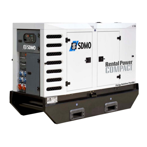 SDMO rental power compact Manual De Uso Y Mantenimiento