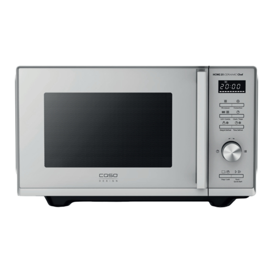 CASO DESIGN HCMG 25 Ceramic Chef Manual Del Usuario