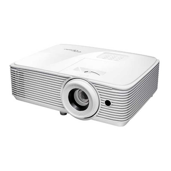 Optoma EH339 Guia De Inicio Rapido