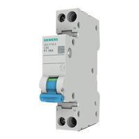 Siemens 5SY17 Serie Instructivo