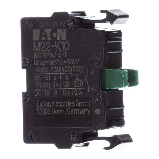 Eaton LZMEB1-A Serie Instrucciones De Montaje