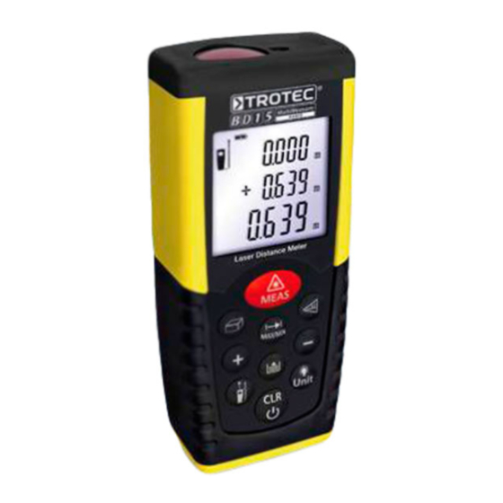 Trotec BD15 Manual De Instrucciones