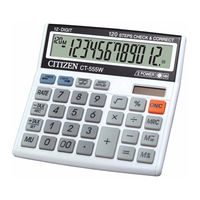 Citizen CT-555W Manual De Instrucciones