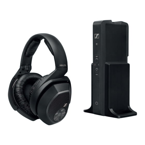 Sennheiser RS 175 Instrucciones De Manejo
