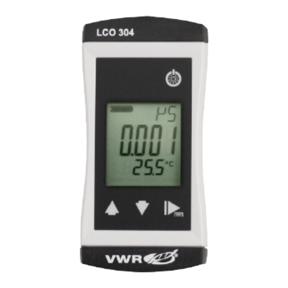 VWR 304 Serie Instrucciones Resumidas