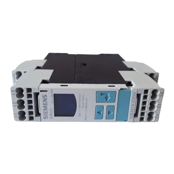 Siemens SIRIUS 3UG4617 Instructivo