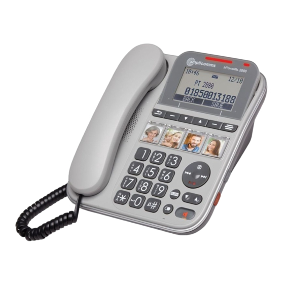 Amplicomms PowerTel 2880 Manual De Instrucciones