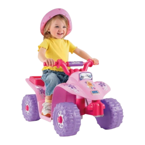 Fisher-Price Barbie POWER WHEELS N3460 Manual Del Usuario Con Instrucciones De Montaje