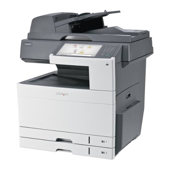 Lexmark X925 Guia Del Usuario