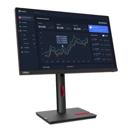 Lenovo ThinkVision T23i-30 Guia Del Usuario