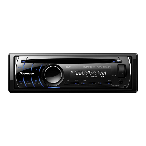 Pioneer DEH-4200SD Manual De Instrucciones