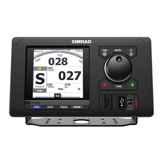 Simrad AP70 Guia De Inicio Rapido