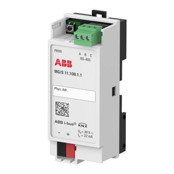 ABB i-bus KNX MG/S 11.100.1.1 Manual Del Producto