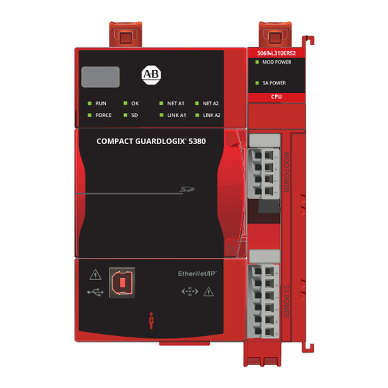 Rockwell Automation Allen-Bradley Compact GuardLogix 5380 SIL 2 Instrucciones De Instalación