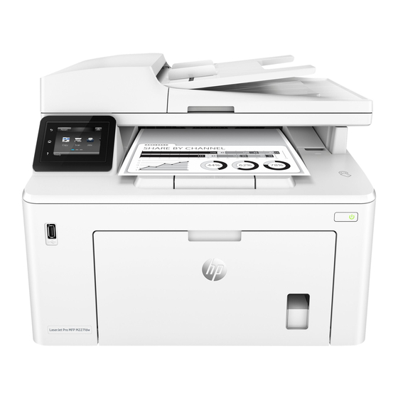 HP LaserJet Pro MFP M227 Serie Manual De Instrucciones