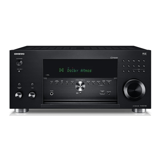 Onkyo TX-RZ1100 Manual Del Usuario