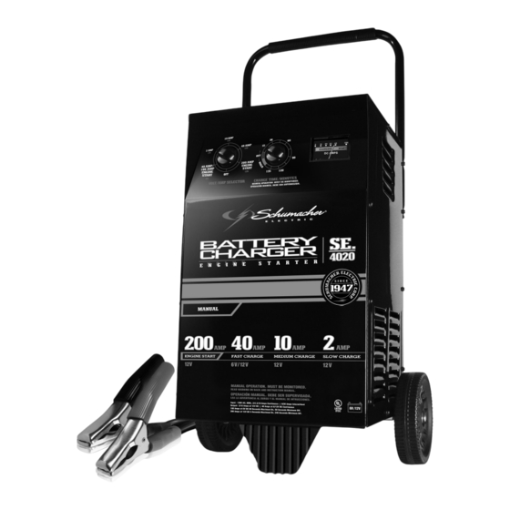 Schumacher Electric SE-2352 Manual Del Usuario