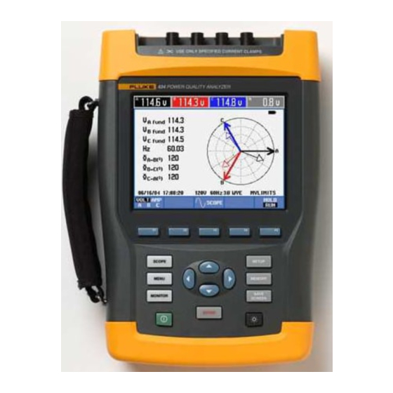 Fluke 433 Puesta En Funcionamiento