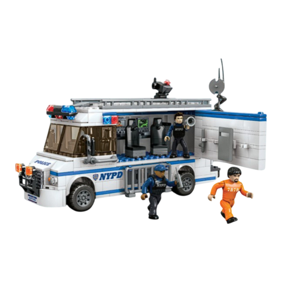 Mega Bloks World Builders NYPD Mobile Command Center Manual Del Usuario