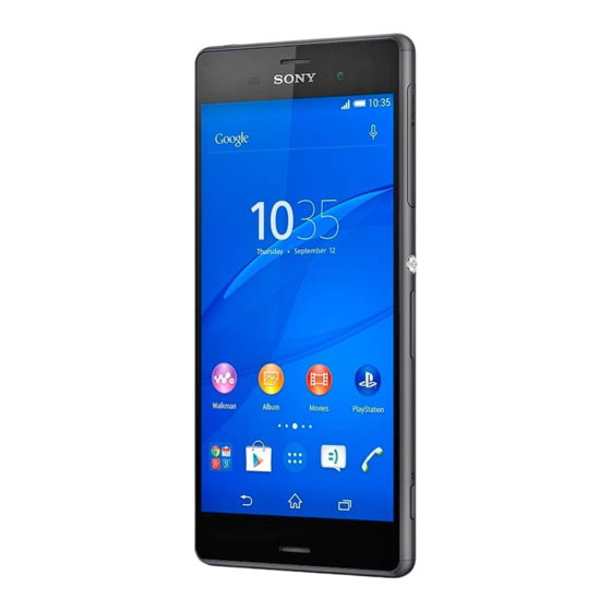 Sony Xperia Z3 D6603 Guia Del Usuario