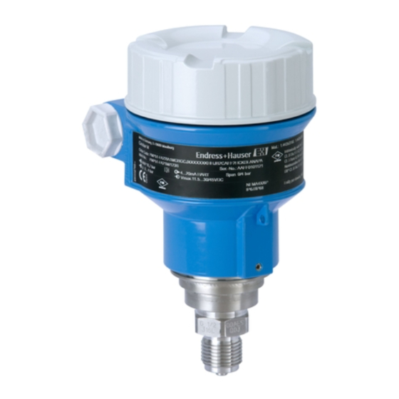 Endress+Hauser Cerabar M PMC51 Manual De Instrucciones Abreviado
