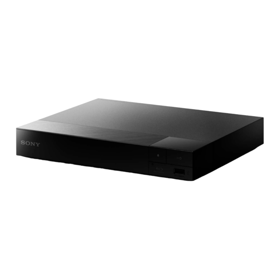 Sony BDP-S5500 Manual De Instrucciones