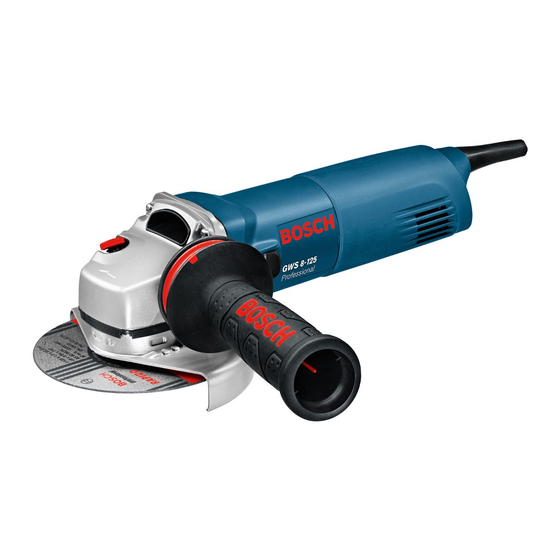 Bosch GWS 8-115 PROFESSIONAL Instrucciones De Servicio
