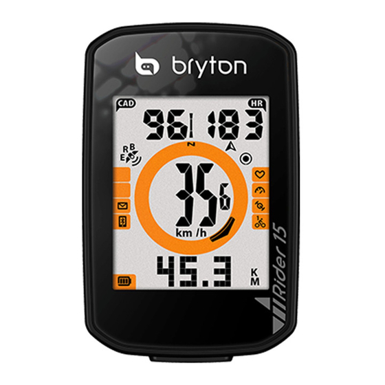 Bryton Rider 15 Manuales