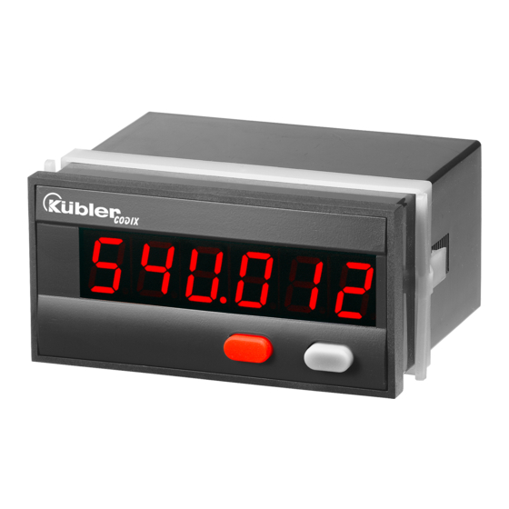 Kübler CODIX 54U Instrucciones De Puesta En Servicio