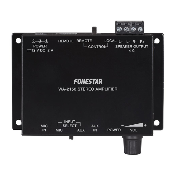 FONESTAR WA-2150 Manual De Instrucciones