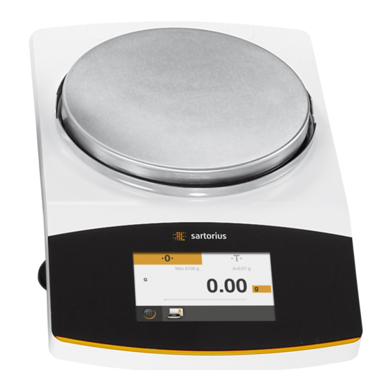 Sartorius Secura Instrucciones De Instalación Y Manejo
