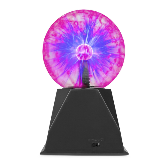 MAX LIGHT Plasma Ball Manuales