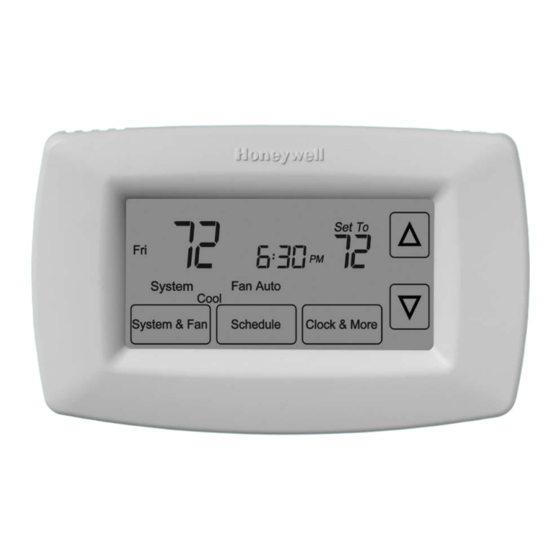 Honeywell RTH7600D Manual De Operación