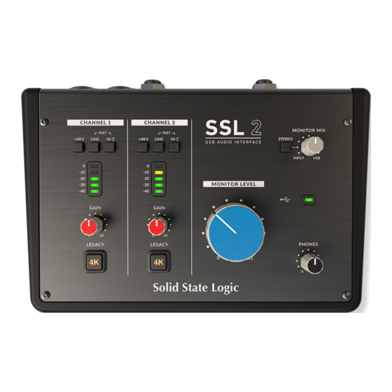 Solid State Logic SSL 2 Manuales