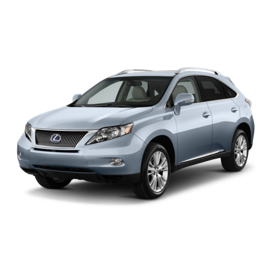 Lexus RX 450h 2010 Guia De Respuesta Ante Emergencias
