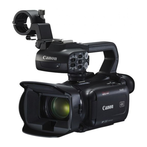 Canon XA40 Manual De Instrucciones