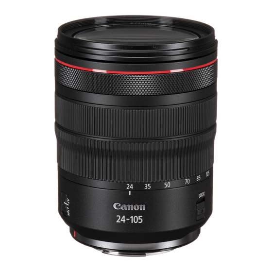 Canon RF 24-105mm F4 L IS USM Instrucciones