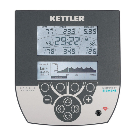 Kettler SG1 Instrucciones De Entrenamiento Y Operación