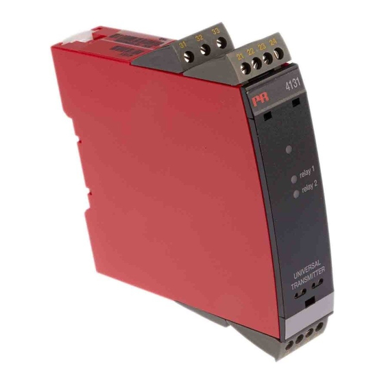 PR electronics 4131 Manual Del Producto