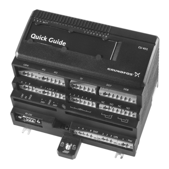 Grundfos CU 401 Instrucciones De Instalación Y  Operación