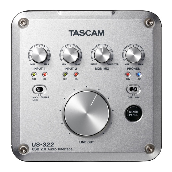 Tascam US-322 Manual De Instrucciones