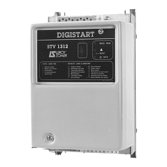 Leroy-Somer DIGISTART STV 1312 Manual Del Usuario