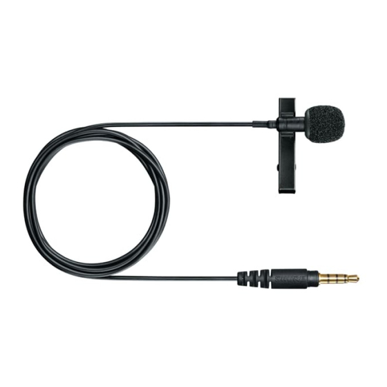 Shure MVL Manual De Uso