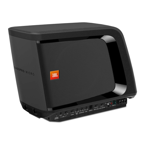 Harman JBL BassPro Micro Manual De Propietario