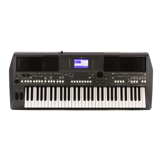 Yamaha PSR-S670 Manuales