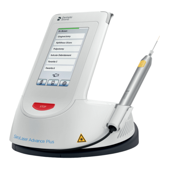 Dentsply Sirona SiroLaser Advance Plus Manuales