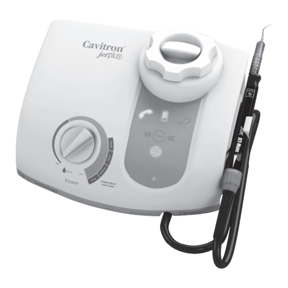 DENTSPLY Cavitron JET Plus Guía De Instalación Rápida