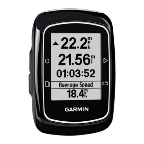 Garmin EDGE 200 Manual Del Usuario