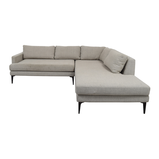 West Elm Andes RA Terminal Chaise Instrucciones De Ensamblaje